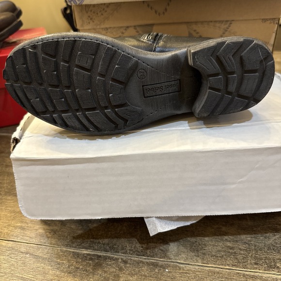 Josef Seibel Womens Sandra Leather Ankle Boot Bottie Side Zip Black EU 37 US 6.5 - Picture 6 of 8